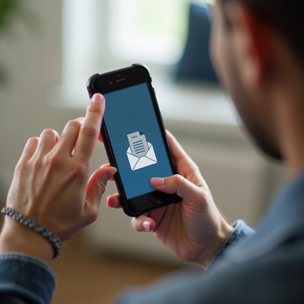 cara melihat lampiran di iPhone