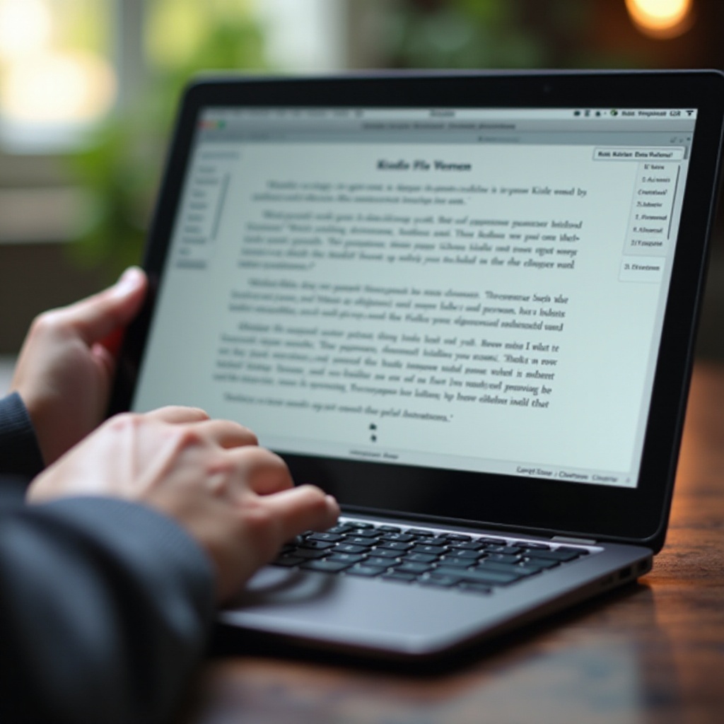 temukan file kindle di chromebook