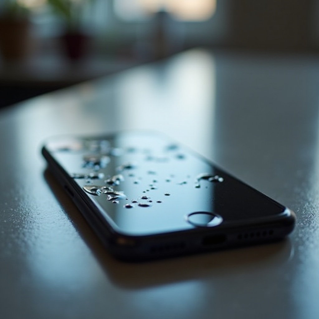 iPhoneが濡れて充電できません