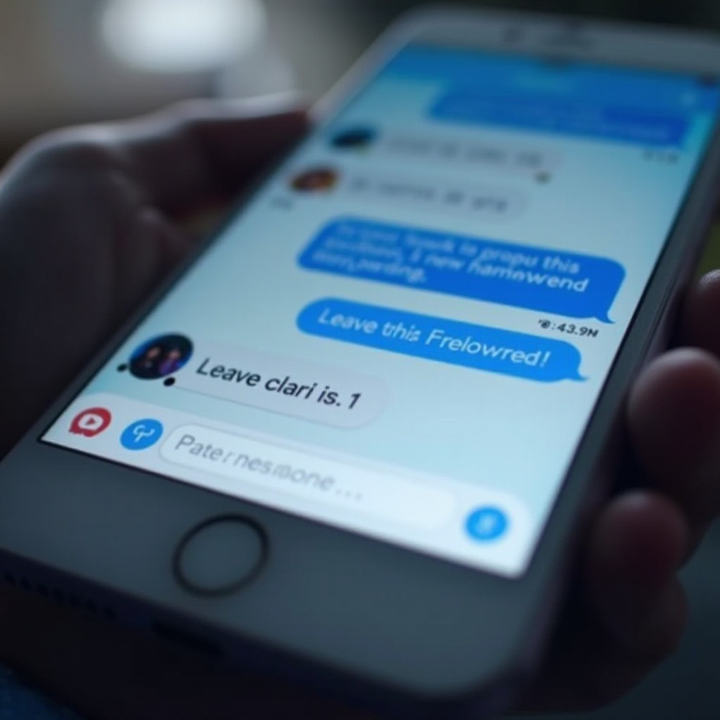 cara keluar dari obrolan grup di imessage