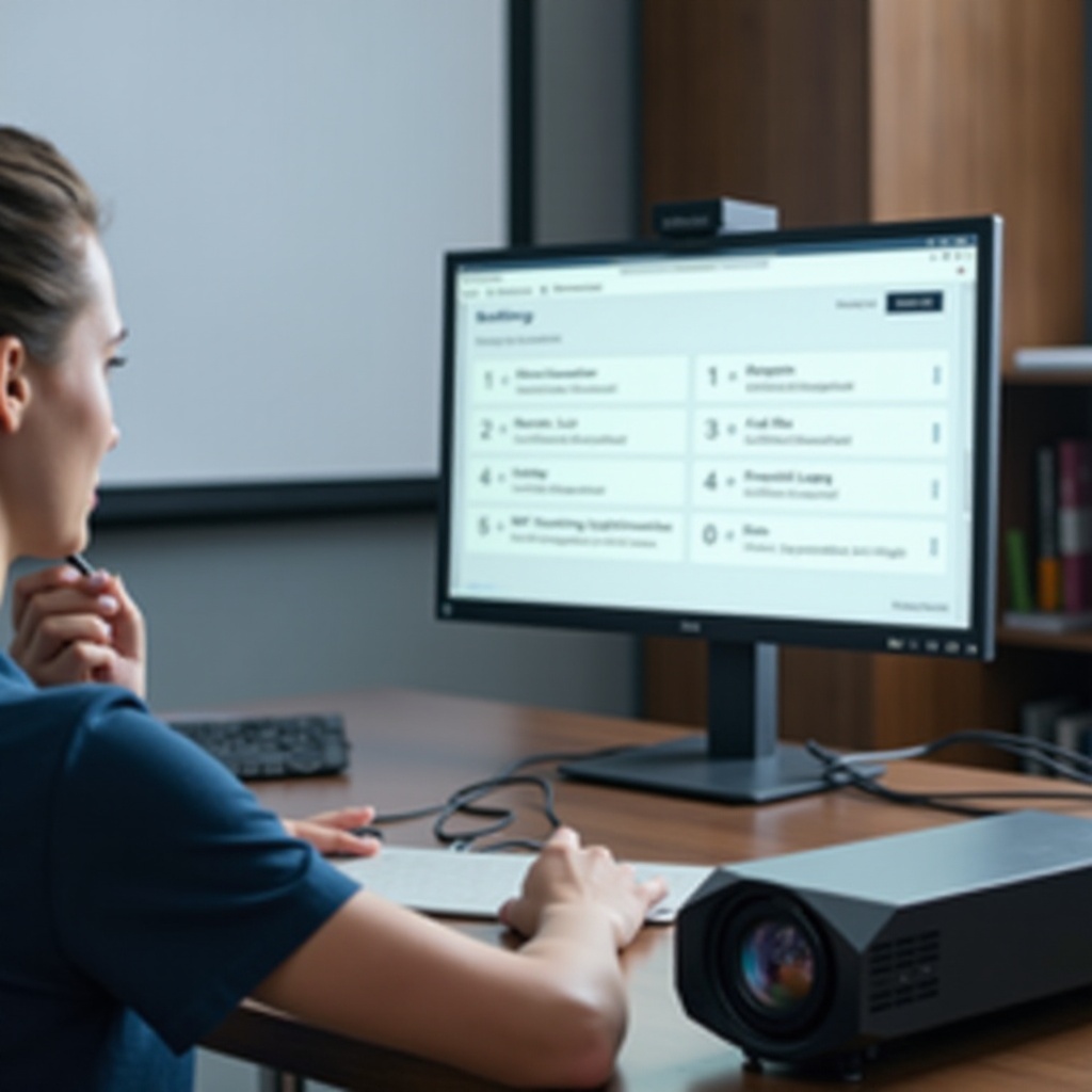 cara mengubah pengaturan tampilan proyektor hdmi Chromebook