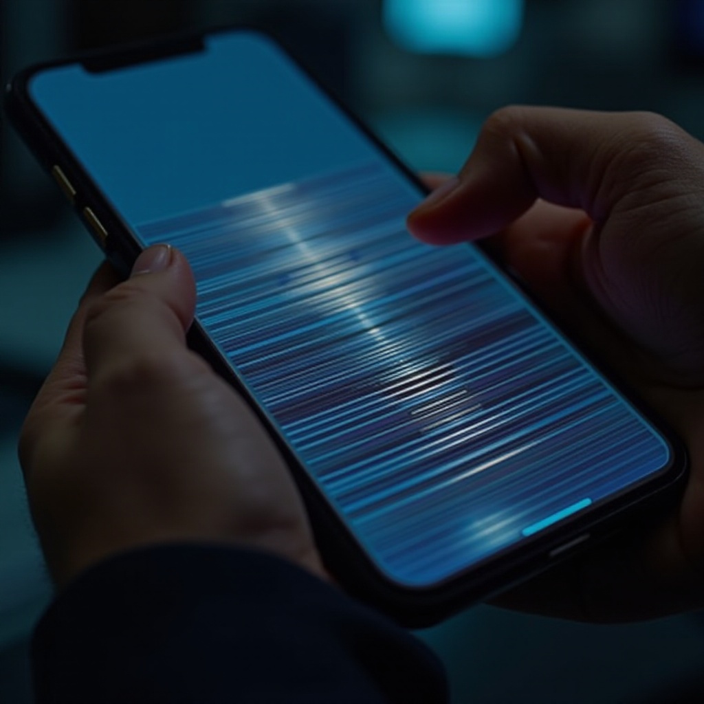 mga linya sa screen ng iPhone
